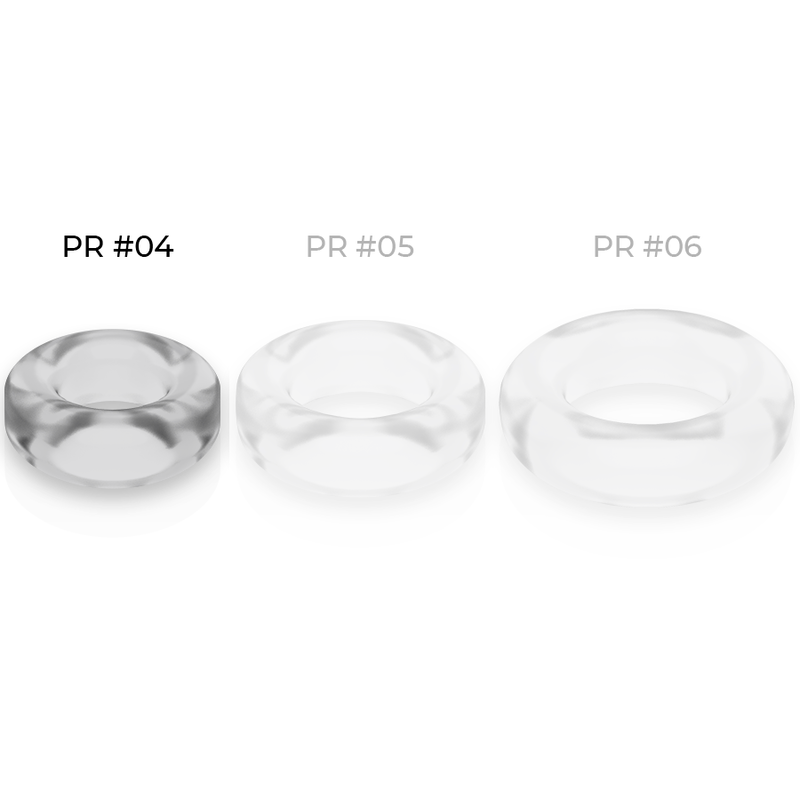 POWERING - SUPER FLEXIBLE AND RESISTANT PENIS RING 3.8CM PR04 CLEAR 3 