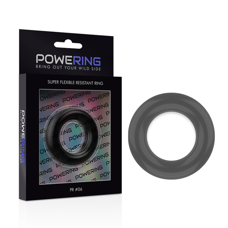 POWERING - ANELLO PER PENE SUPER FLESSIBILE E RESISTENTE 5,5 CM PR06 NERO 5 