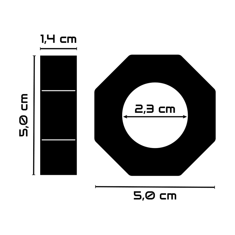 POWERING - SUPER FLEXIBLER UND WIDERSTANDSFÄHIGER PENISRING 5CM PR10 KLAR 3 