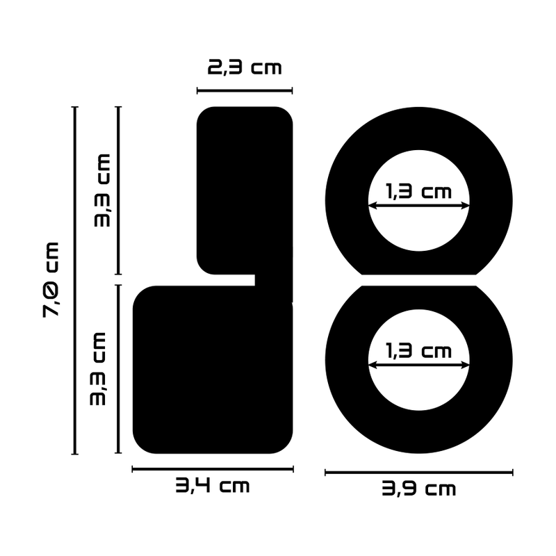 POWERING - ANELLO PER DOPPIO PENE SUPER FLESSIBILE E RESISTENTE PR09 NERO 3 