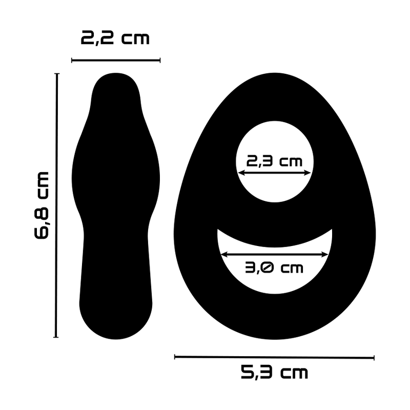 POWERING - SUPER FLEXIBLER UND WIDERSTANDSFÄHIGER PENIS- UND HODENRING PR14 SCHWARZ 3 