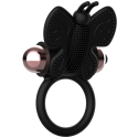 COQUETTE CHIC DESIRE - COCKRING PAPILLON AVEC VIBRATEUR NOIR/ OR 2 