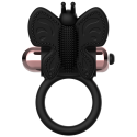 COQUETTE CHIC DESIRE - COCKRING PAPILLON AVEC VIBRATEUR NOIR/ OR 5 