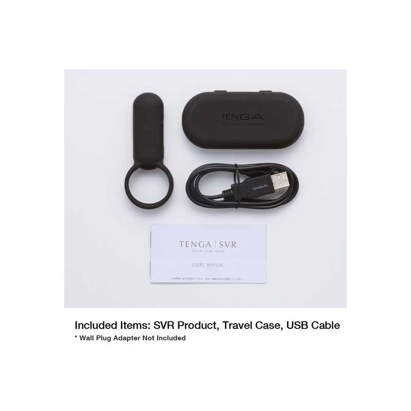 TENGA - SVR SMART BLACK VIBRATOR RING 2 