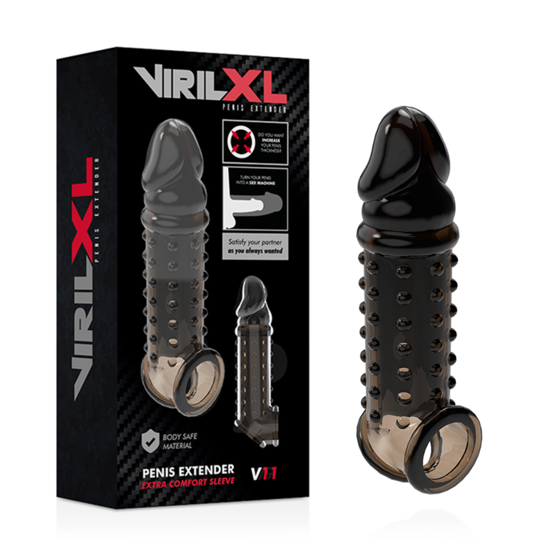 VIRILXL - EXTENSION ET GAINE DE PÉNIS V11 NOIR 1 