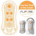 TENGA - MASTURBATEUR FLIP ORB STRONG CRASH BLANC ET ORANGE 1 