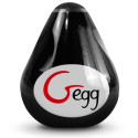 G-VIBE - REUSABLE TEXTURED MASTURBATOR EGG BLACK 1 