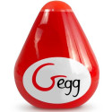 G-VIBE - OEUF MASTURBATEUR TEXTURÉ RÉUTILISABLE ROUGE 1 