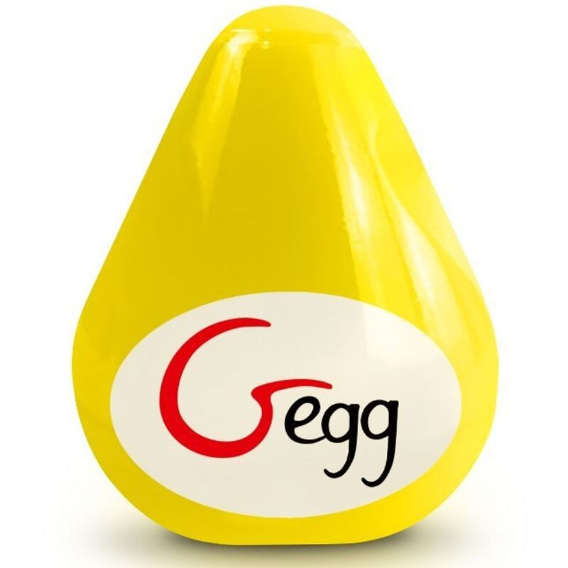 G-VIBE - REUSABLE YELLOW TEXTURED MASTURBATOR EGG 1 