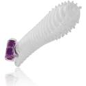 OHMAMA - TEXTURED PENIS SHEATH WITH VIBRATING BULLET 1 