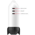 JAMYJOB - ROCKET MASTURBATOR TECNOLOGIA DI COMPRESSIONE MORBIDA E VIBRAZIONE 8 