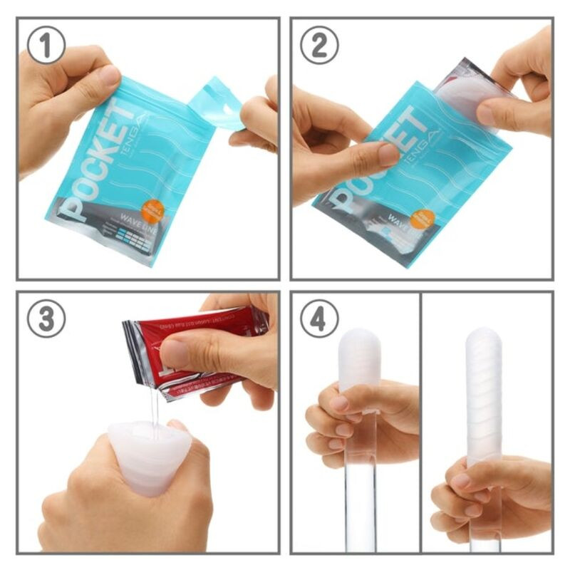 TENGA - WAVE LINE POCKET MASTURBATOR 2 