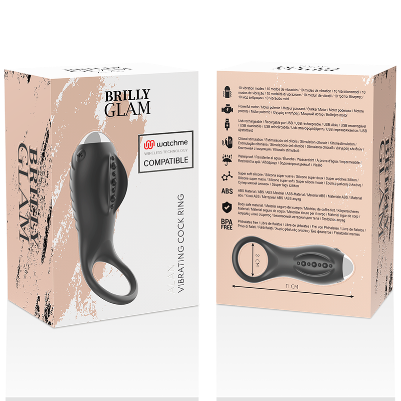 BRILLY GLAM - ALAN COCK RING WATCHME WIRELESS TECHNOLOGY COMPATIBLE 11 