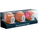 SATISFYER - 3 MASTURBATOR EGGS NAUGHTY, SAVAGE & CRUNCHY 1 