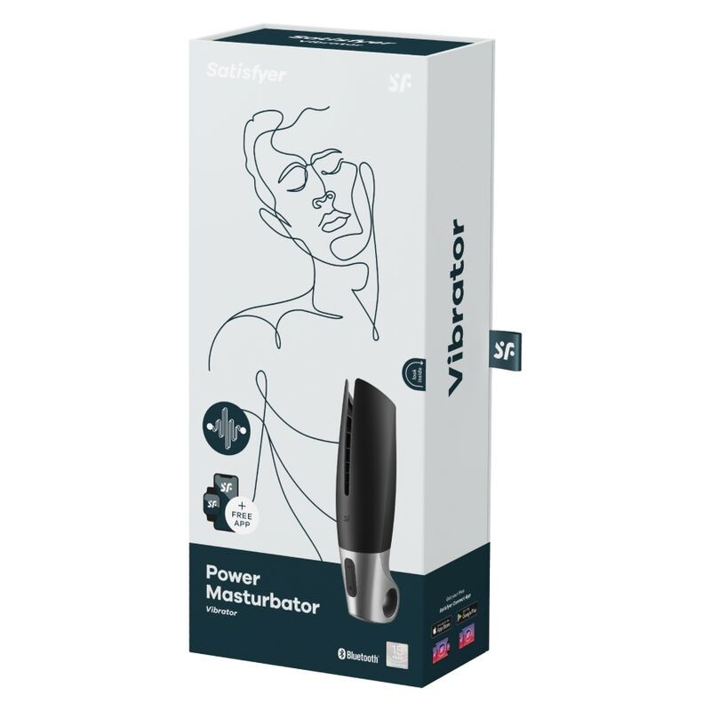 SATISFYER - MASTURBATEUR PUISSANT NOIR 5 