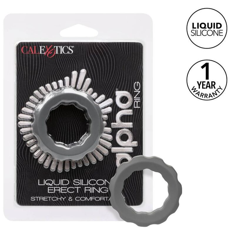 CALEXOTICS - BAGUE ALPHA ERECT GRIS 1 