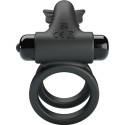 PRETTY LOVE - DOUBLE VIBRATING RING WITH BLACK STIMULATOR 2 