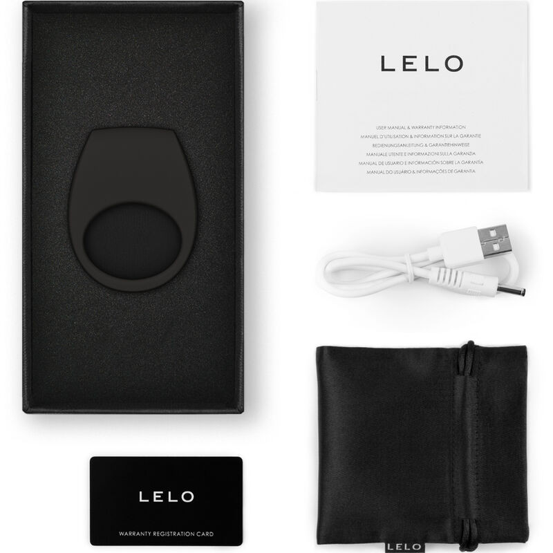 LELO - TOR 3 BLACK VIBRATOR RING 2 