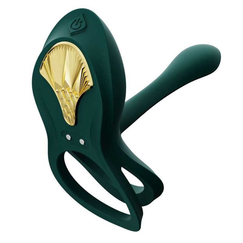 ZALO - BAYEK VIBRATING COUPLES RING GREEN 2 