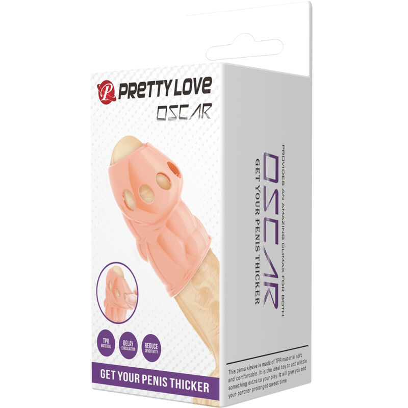 PRETTY LOVE - PÉNIS NATUREL OSCAR PLUS ÉPAIS 9 