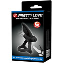 PRETTY LOVE - VIBRATING RING 10 VIBRATIONS BLACK SILICONE 8 