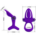 PRETTY LOVE - VIBRATOR RING 10 VIBRATIONS VIOLET SILICONE 5 