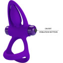 PRETTY LOVE - VIBRATORRING 10 VIBRATIONEN LILA SILIKON 6 