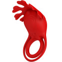 PRETTY LOVE - ANELLO VIBRATORE RUBEN 7 VIBRAZIONI IN SILICONE ROSSO 1 