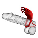 PRETTY LOVE - RUBEN VIBRATOR RING 7 VIBRATIONS SILICONE RED 9 