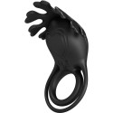 PRETTY LOVE - ANELLO VIBRATORE RUBEN 7 VIBRAZIONI IN SILICONE NERO 1 