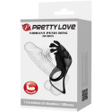 PRETTY LOVE - ANNEAU VIBRATEUR RUBEN 7 VIBRATIONS SILICONE NOIR 8 