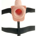 FETISH FANTASY SERIES - ADJUSTABLE HARNESS REALISTIC PENIS WITH BALLS RECHARGEABLE AND VIBRATOR 28 CM 3 