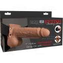 FETISH FANTASY SERIES - VERSTELLBARES GURT REALISTISCHER PENIS MIT WIEDERAUFLADBAREN BLLEN UND VIBRATOR 17,8 CM 5 