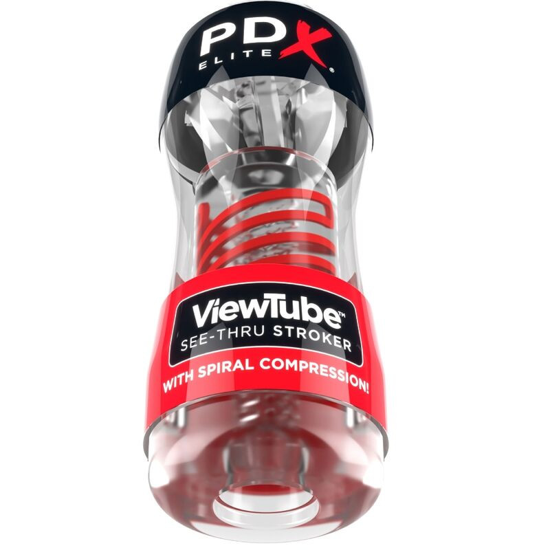 PDX ELITE - STROKER VIEWTUBE 2 SPIRAL COMPRESSION TRANSPARENT 1 