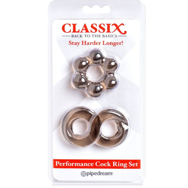 CLASSIX - SET OF 2 RINGS GRAY PENIS 1 