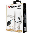 PRETTY LOVE - MARSHALL PENIS RING WITH VIBRATORY ANAL PLUG WITH REMOTE CONTROL 8 