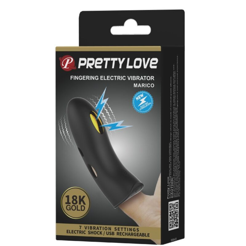 PRETTY LOVE - MARICO SCHWARZE ELEKTROSTIMULATOR-FINGERHÜLLE 9 