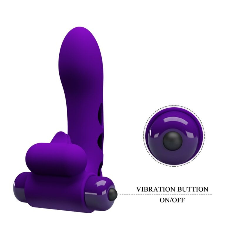 PRETTY LOVE - ORLANDO PURPLE VIBRATOR FINGER COVER 5 