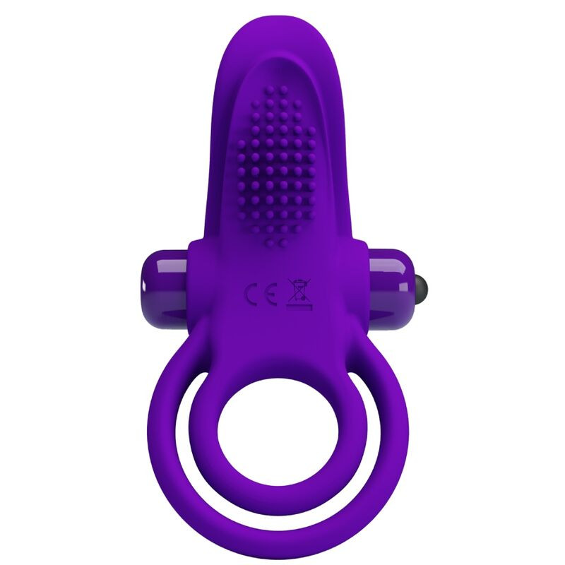 PRETTY LOVE - PURPLE VIBRATING PENIS RING 1 