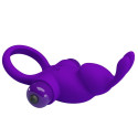 PRETTY LOVE - ANELLO VIBRATORE I CONIGLIO PER PENE VIOLA 4 