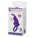 PRETTY LOVE - VIBRATORRING I KANINCHEN FÜR LILA PENIS 8 