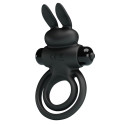 PRETTY LOVE - VIBRATOR III RABBIT RING FOR BLACK PENIS 1 