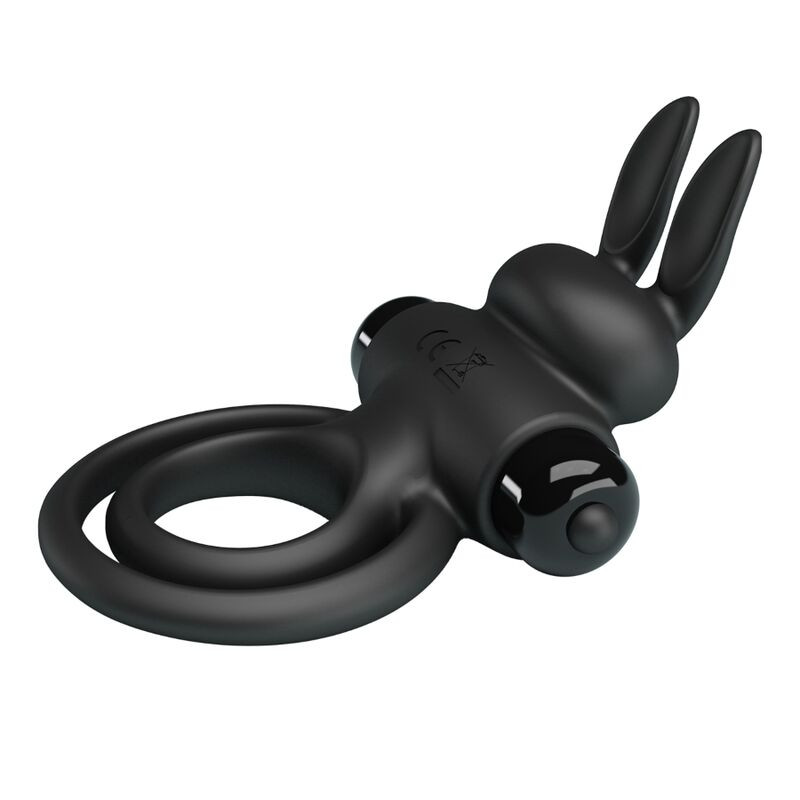 PRETTY LOVE - VIBRATOR III RABBIT RING FOR BLACK PENIS 3 