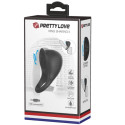 PRETTY LOVE - ANELLO VIBRANTE PER PENE CON LINGUA NERA 8 