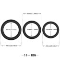 ARMONY - TRIPLE SILICONE RING BLACK 2 