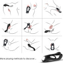 ARMONY - VEYRON DOUBLE VIBRATOR RING TOY FOR COUPLES BLACK 1 