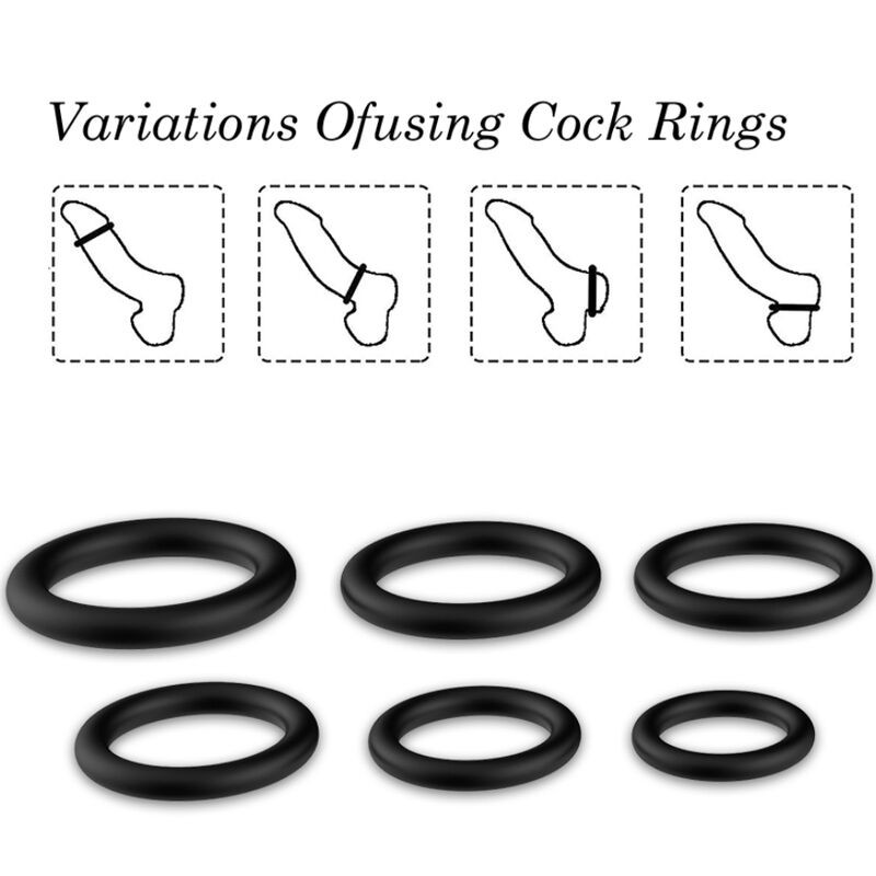 ARMONY - RINGS SILICONE BLACK 2 