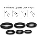 ARMONY - LOCK RINGS SILICONE BLACK 2 