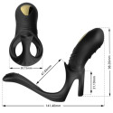 ARMONY - JOY JUMPER RING VIBRATOR FOR COUPLES & ANAL PLUG BLACK 1 