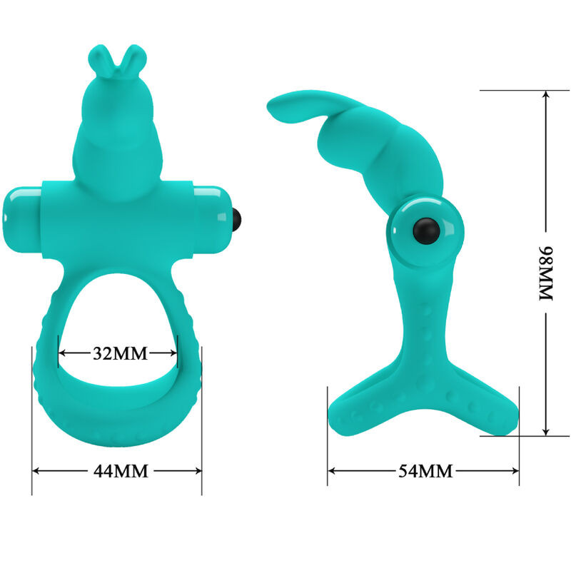 PRETTY LOVE - FIGGY GREEN RABBIT VIBRATOR RING 3 